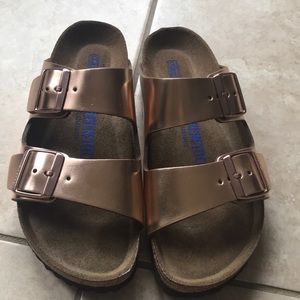 Rose gold Birkenstock